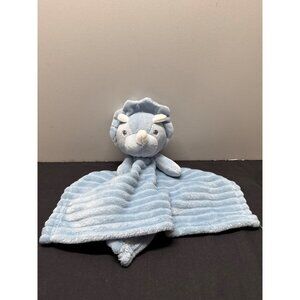 Tahari Blue Triceratops Baby Lovey Security Blanket Plush 12"